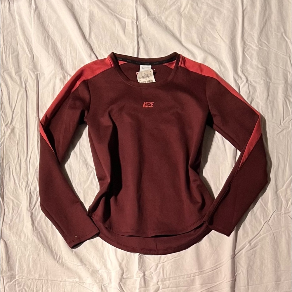 Red Long Sleeve Nike crewneck